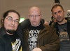Nathan Head and Mark Adams with horror author Dave Charlsworth at the 2017 Mega Liverpool Horror Con